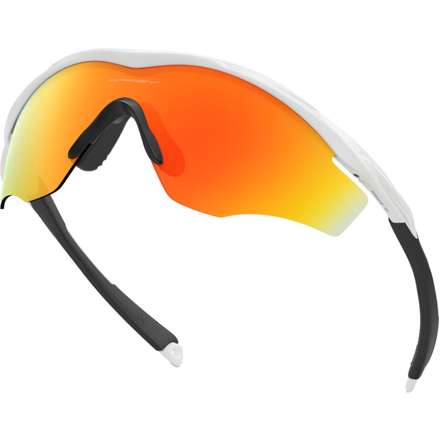 Oakley M2 Frame XL Sunglasses Polished White - Fire Iridium