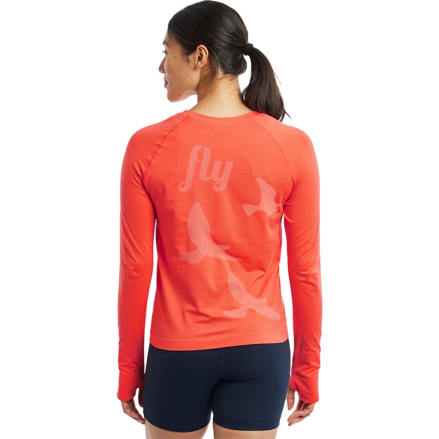 Oiselle Altitude Long-Sleeve Top - Women's Alpenglow