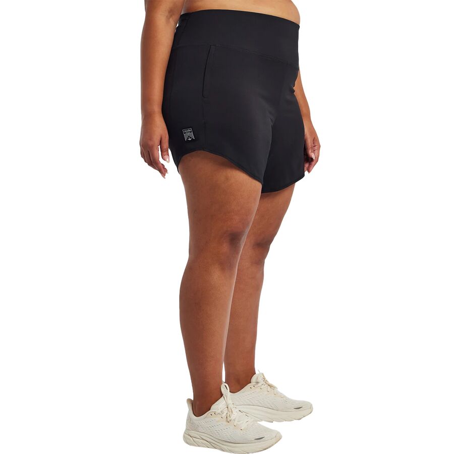 Oiselle High Rise Roga 6in Short - Women's Black