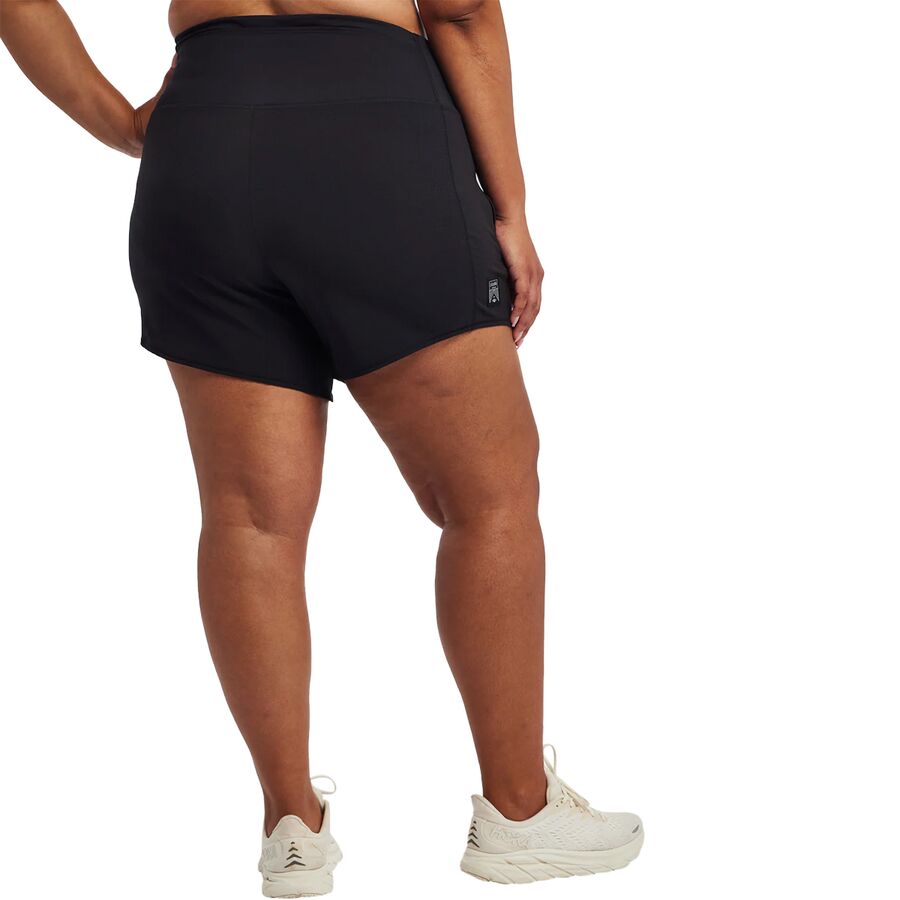 Oiselle High Rise Roga 6in Short - Women's Black