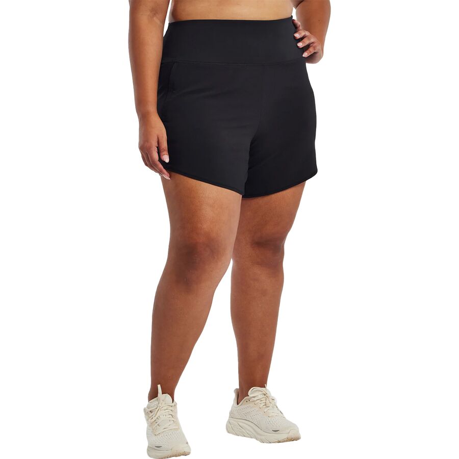 Oiselle High Rise Roga 6in Short - Women's Black