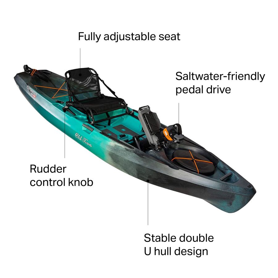 Old Town Topwater 120 PDL Kayak - 2022 First Light