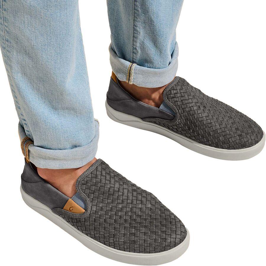 Olukai Lae'ahi Lauhala Shoe - Men's Ash/Ash