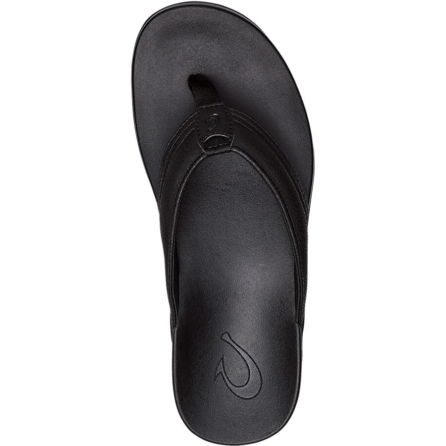 Olukai Maha Flip Flop - Men's Black/Black