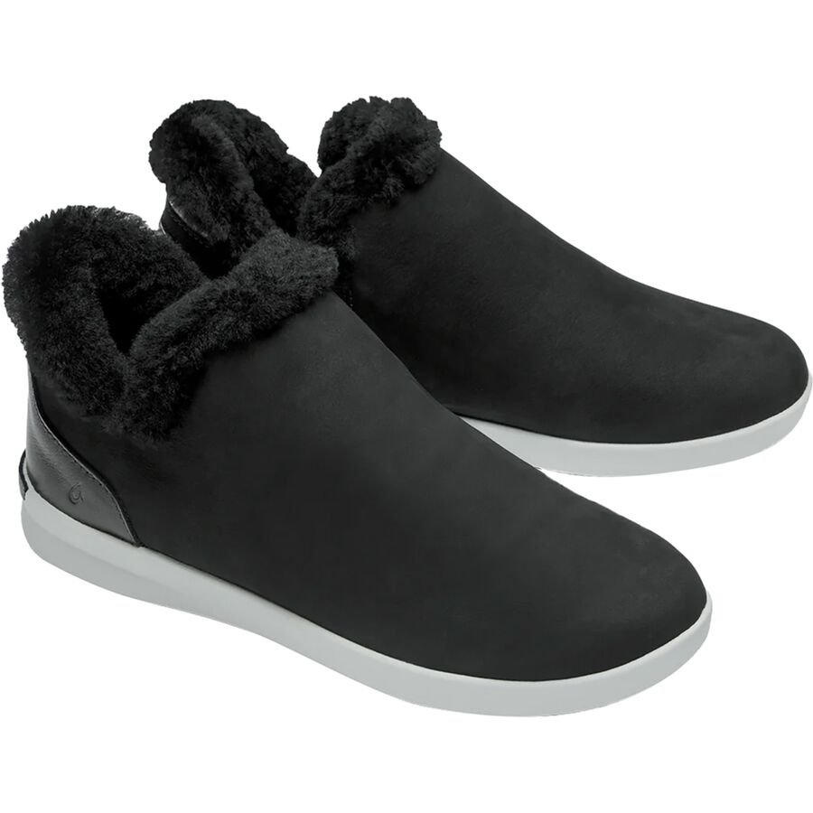 Olukai Malua Hulu Slipper - Women's Onyx/Mist Grey