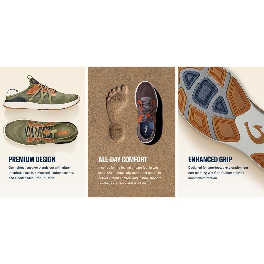 Olukai Mio Li Sneaker - Men's Hunter/Lava Rock