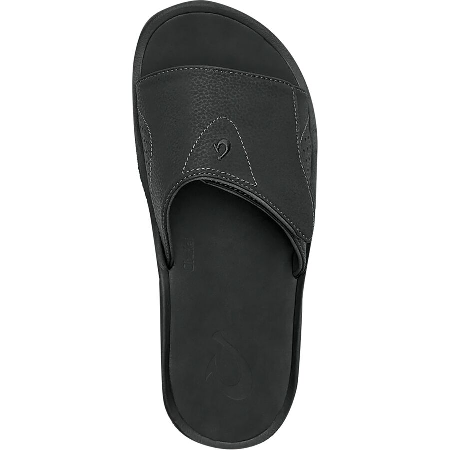 Olukai Nalu Slide Sandal - Men's Black/Black