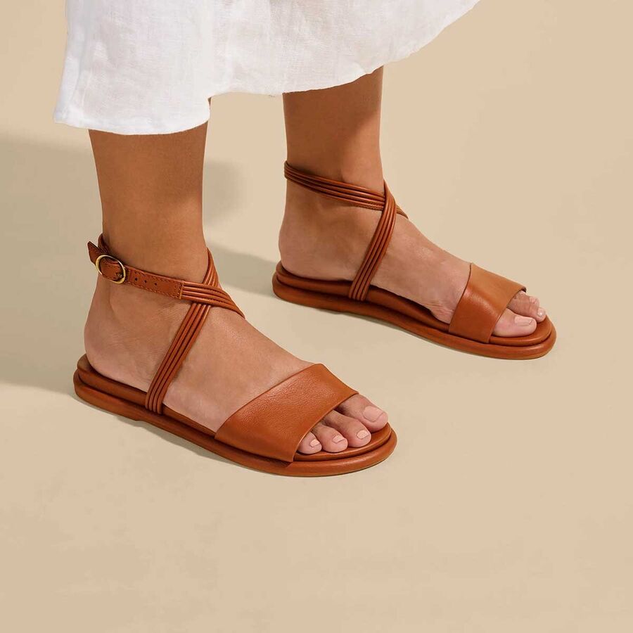Olukai Tiare Wrap Sandal - Women's Fox/Fox