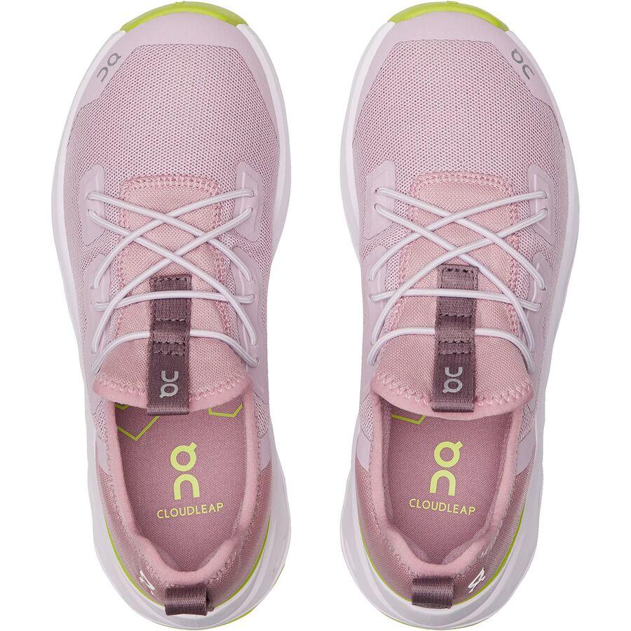 On Running Cloudleap Shoe - Little Kids' Mauve/Kiwi