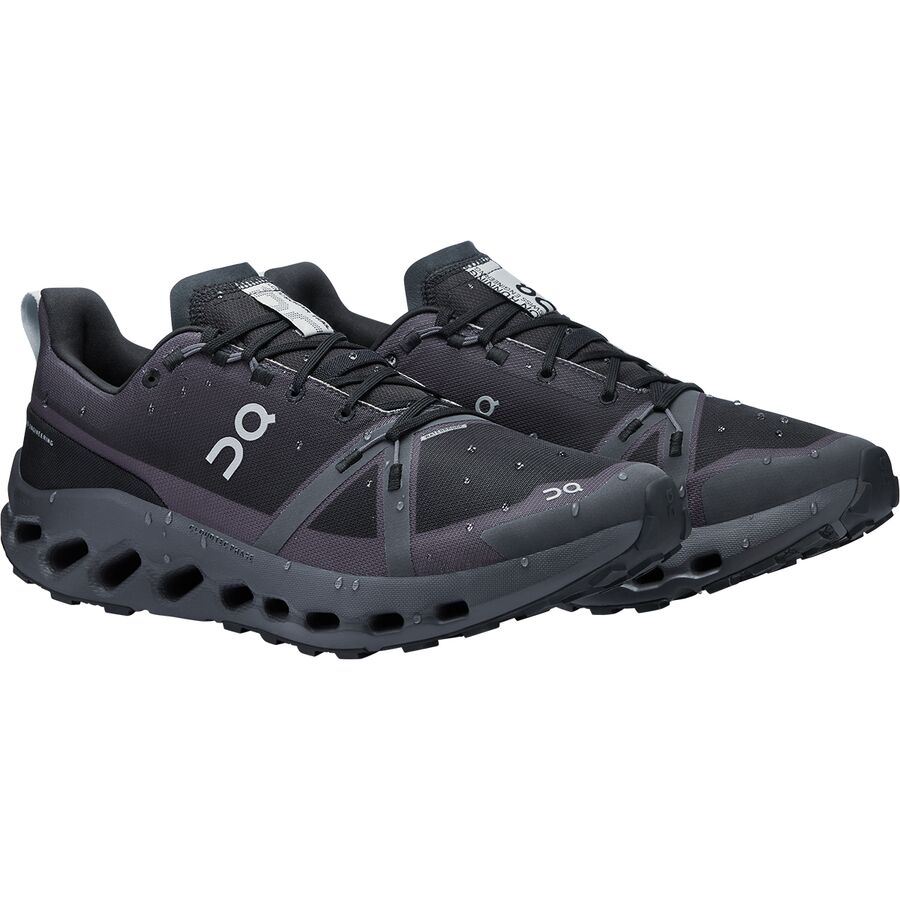 On Running Cloudsurfer Trail Waterproof Running Shoe - Men's Black/Eclipse