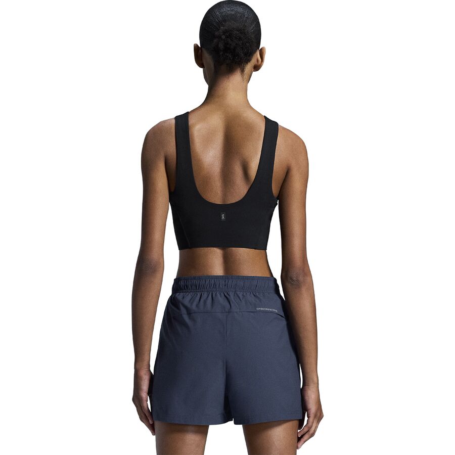 On Running Core 2-in-1 Crop Tank Top - Women's Black