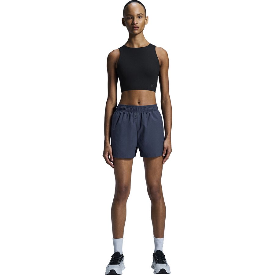 On Running Core 2-in-1 Crop Tank Top - Women's Black