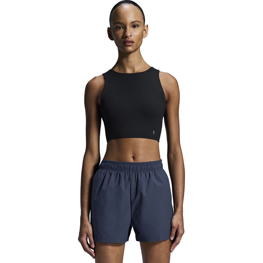 On Running Core 2-in-1 Crop Tank Top - Women's Black