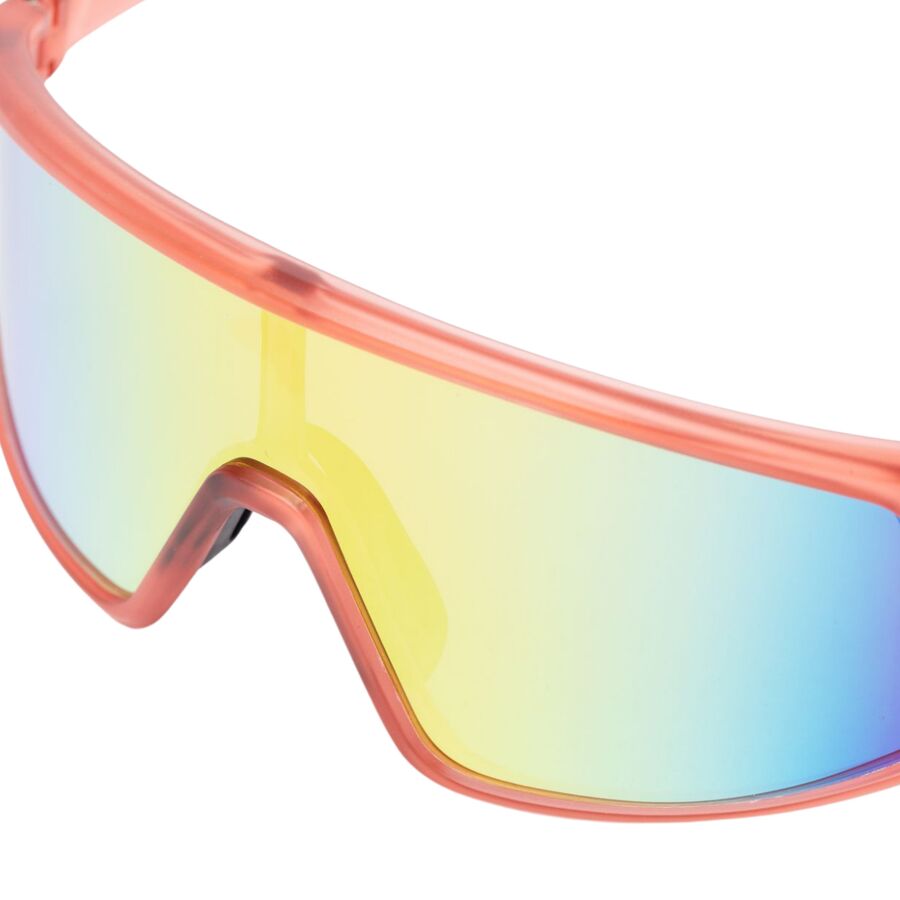 Optic Nerve Stone Cat Polarized Sunglasses Crystal Red/Polarized Smoke Lens Orange Mirror