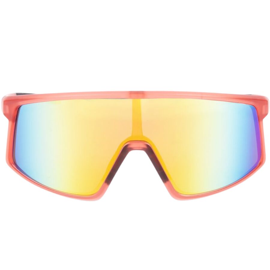 Optic Nerve Stone Cat Polarized Sunglasses Crystal Red/Polarized Smoke Lens Orange Mirror