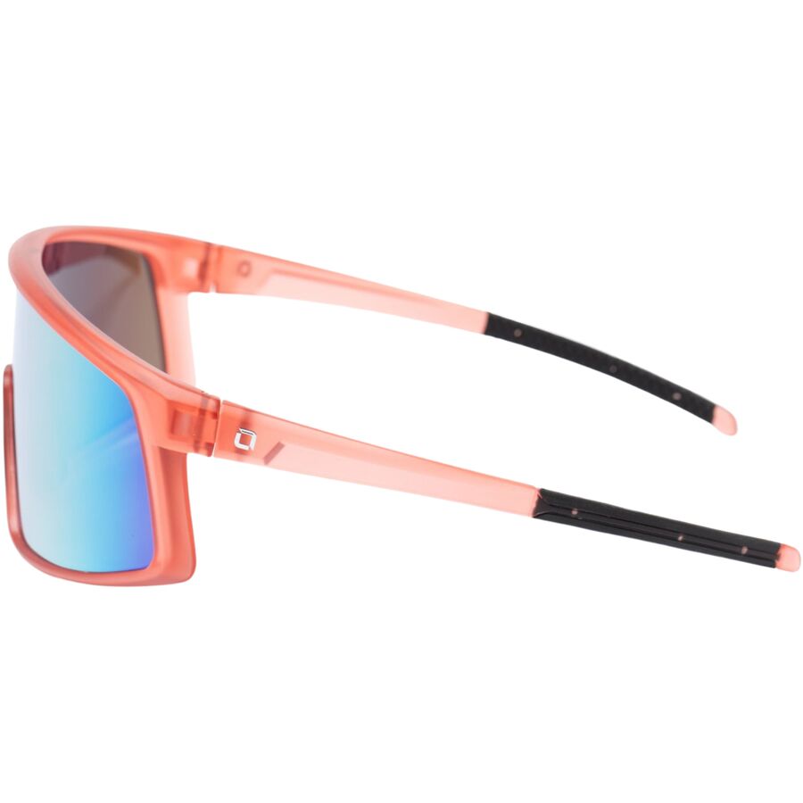 Optic Nerve Stone Cat Polarized Sunglasses Crystal Red/Polarized Smoke Lens Orange Mirror