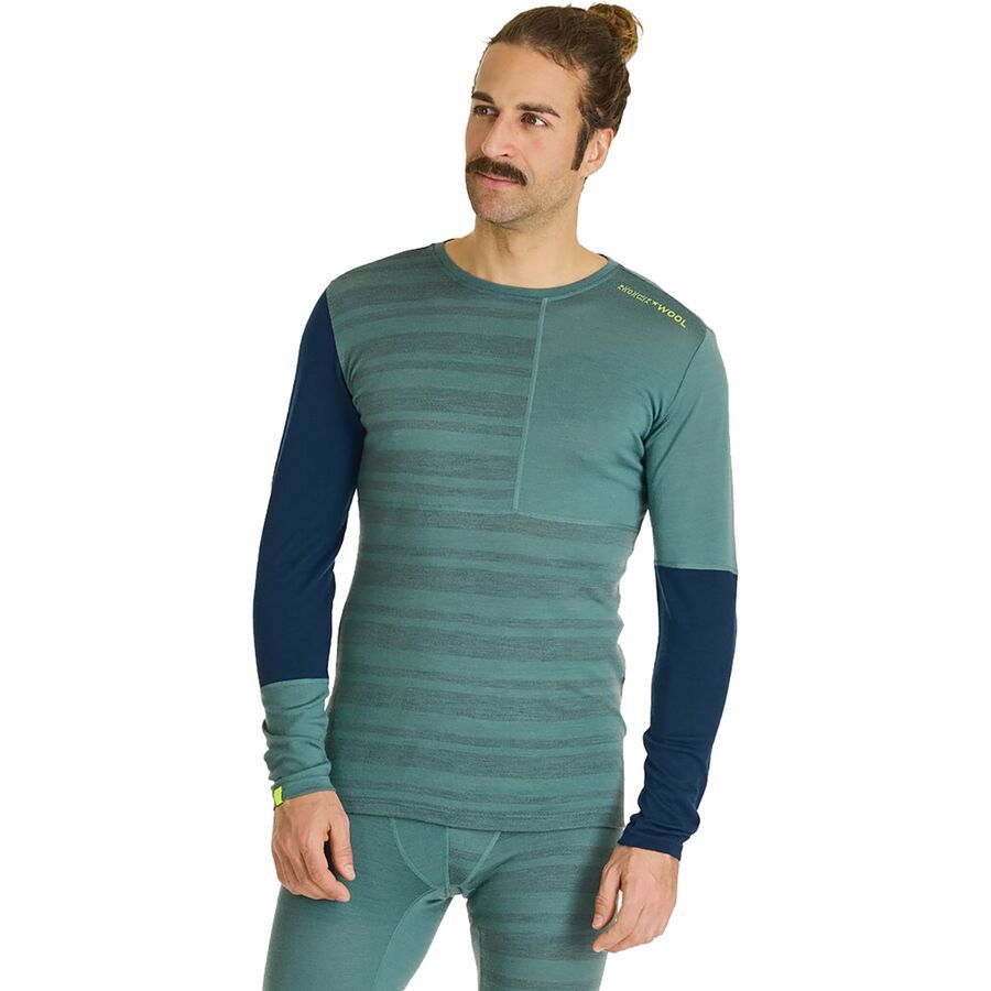 Ortovox 185 Rock'N'Wool Long-Sleeve Top - Men's Arctic Grey