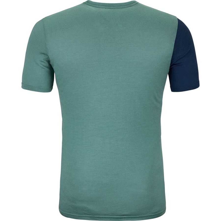 Ortovox 185 Rock'N'Wool Short-Sleeve Top - Men's Arctic Grey