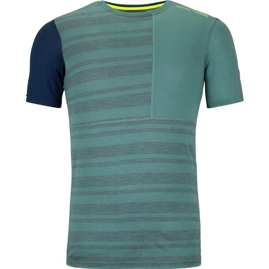 Ortovox 185 Rock'N'Wool Short-Sleeve Top - Men's Arctic Grey