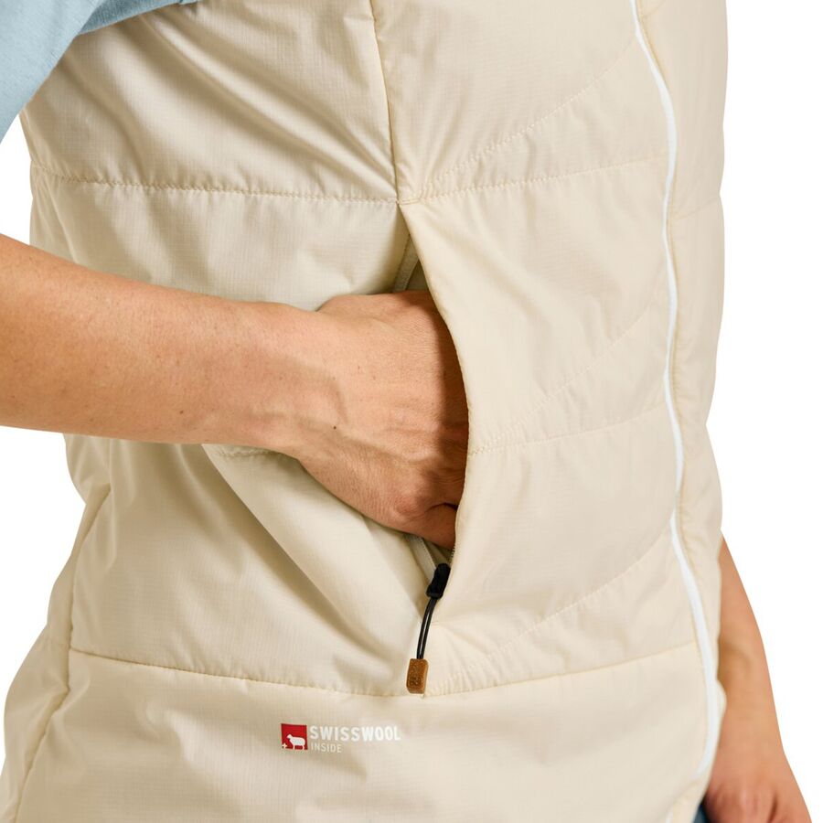 Ortovox Swisswool Piz Duan Vest - Women's White Chalk