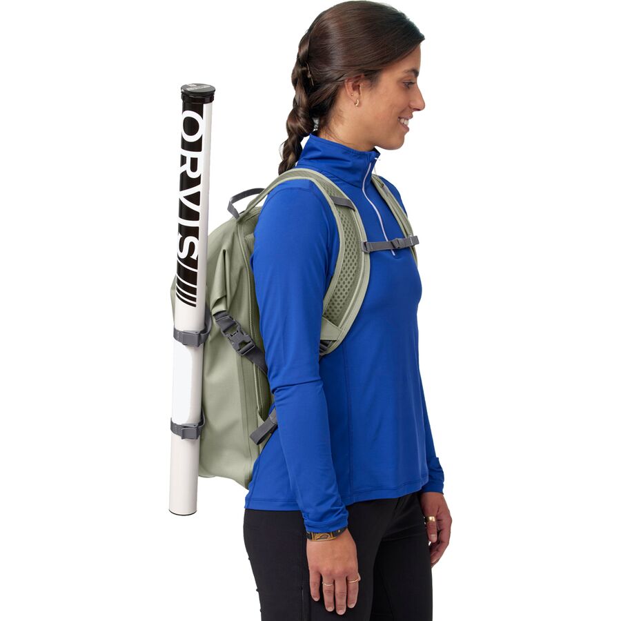 Orvis Pro Waterproof Roll Top Backpack Cloud Burst