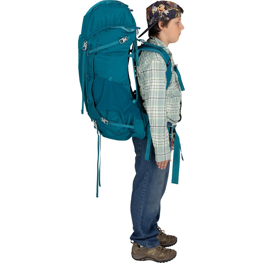 Osprey Packs Ace 65L Backpack - Kids' Blue Spikemoss/Deep Peyto