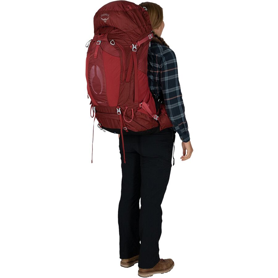 Osprey Packs Aura AG 65L Backpack - Women's Berry Sorbet Red