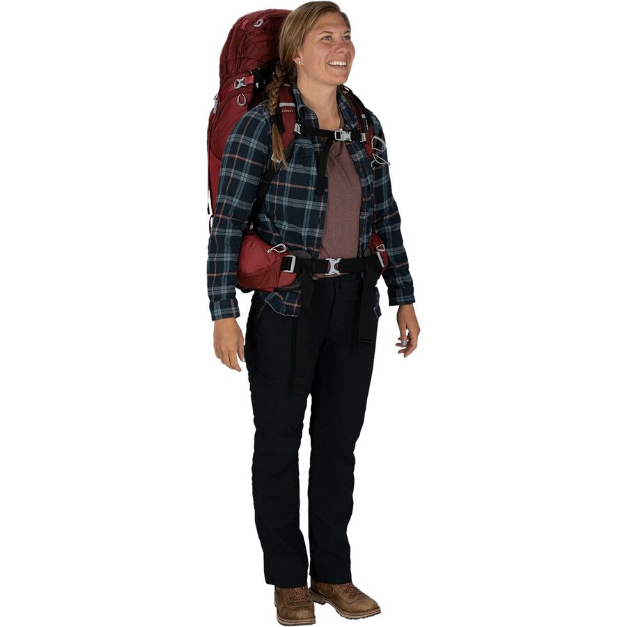 Osprey Packs Aura AG 65L Backpack - Women's Berry Sorbet Red