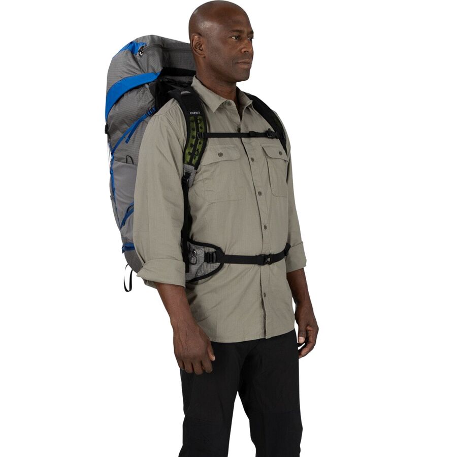 Osprey Packs Exos Pro 55L Backpack Dale Grey/Agam Blue
