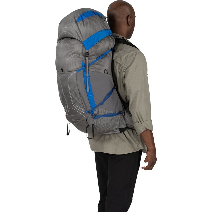 Osprey Packs Exos Pro 55L Backpack Dale Grey/Agam Blue