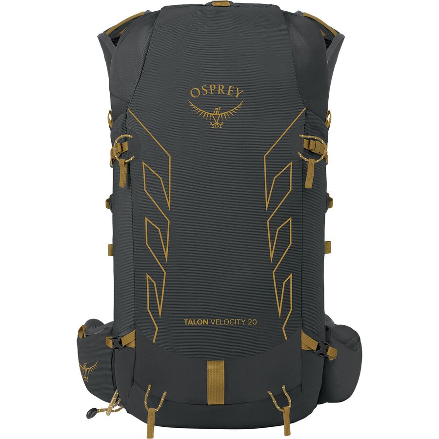 Osprey Packs Talon Velocity 20L Backpack - Men's Dark Charcoal/Tumbleweed Yellow