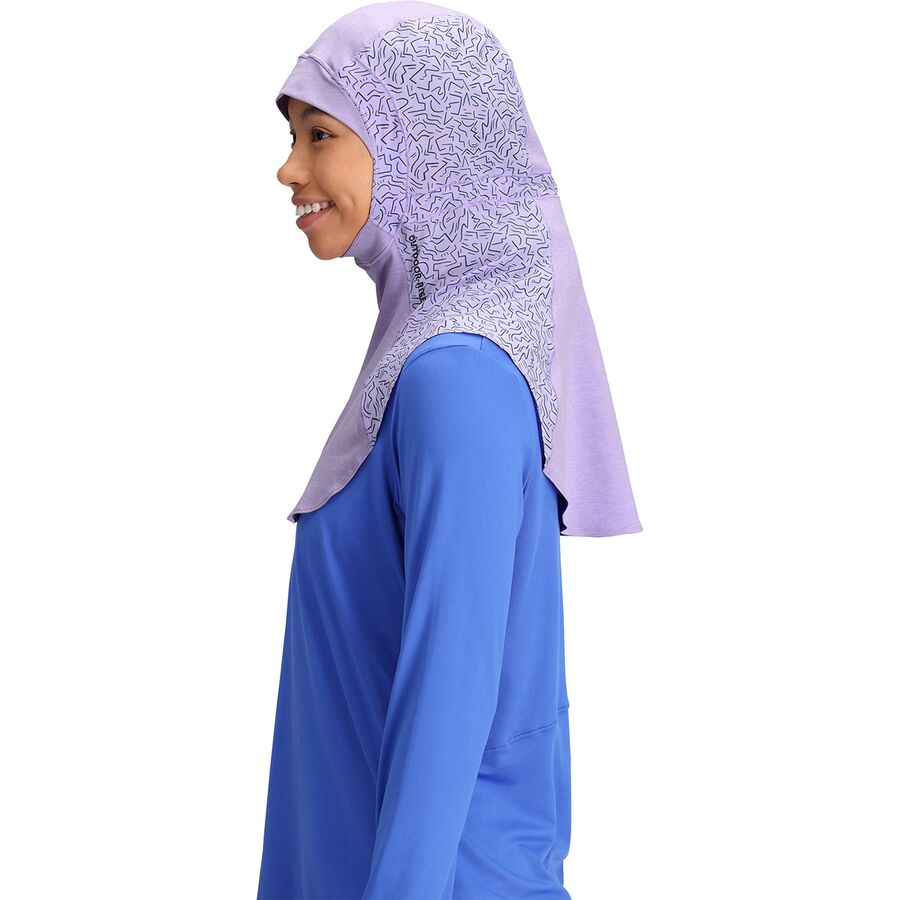 Outdoor Research ActiveIce Hijab Lavender Squiggle/Lavender Heather