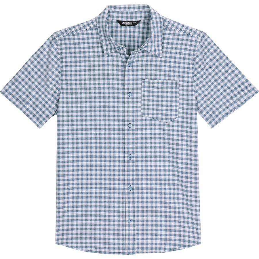 Outdoor Research Blackbird Short-Sleeve Shirt - Men's Cenote Plaid