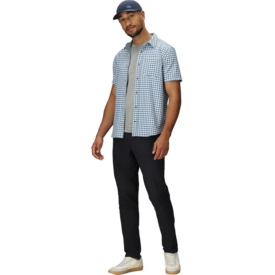 Outdoor Research Blackbird Short-Sleeve Shirt - Men's Cenote Plaid