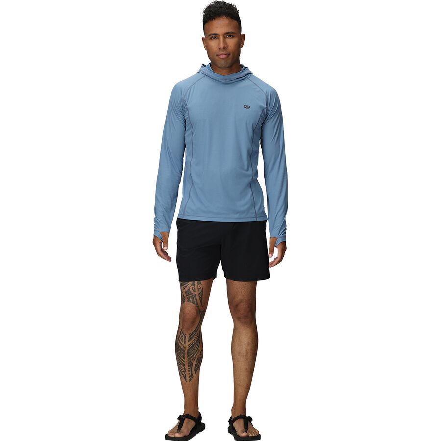 Outdoor Research Echo Hooded Long-Sleeve Shirt - Men's Olympic