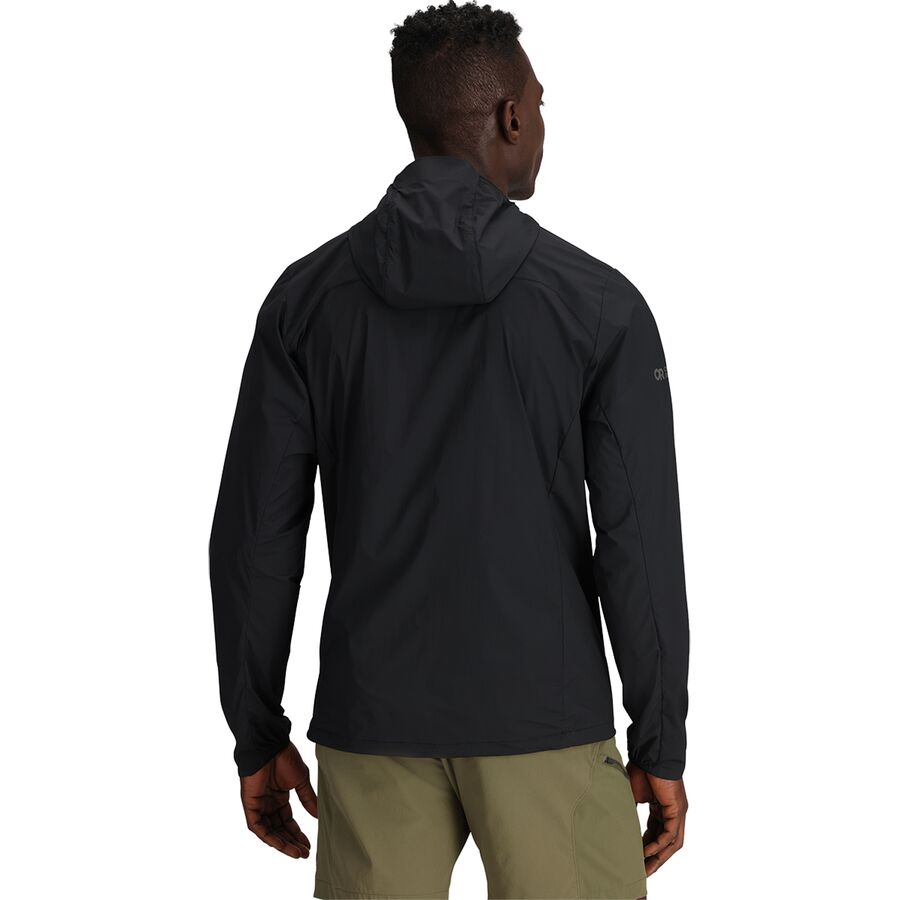 Outdoor Research Shadow Wind Hooded Jacket - Men's Black