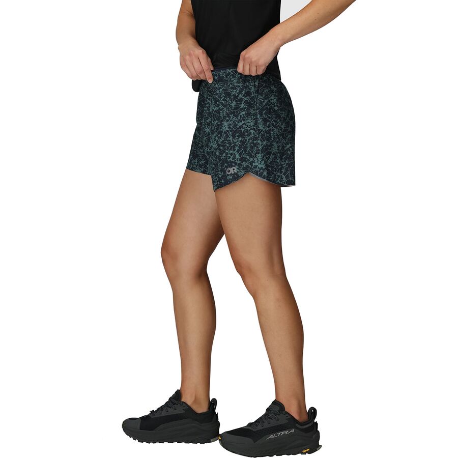 Outdoor Research Swift Lite 4in Short - Women's Dark Navy Atoms