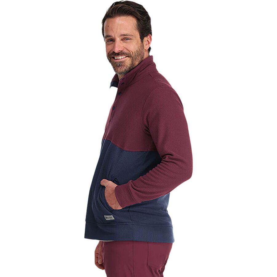 Outdoor Research Trail Mix Snap Pullover Fleece - Men's Kalamata/Naval Blue