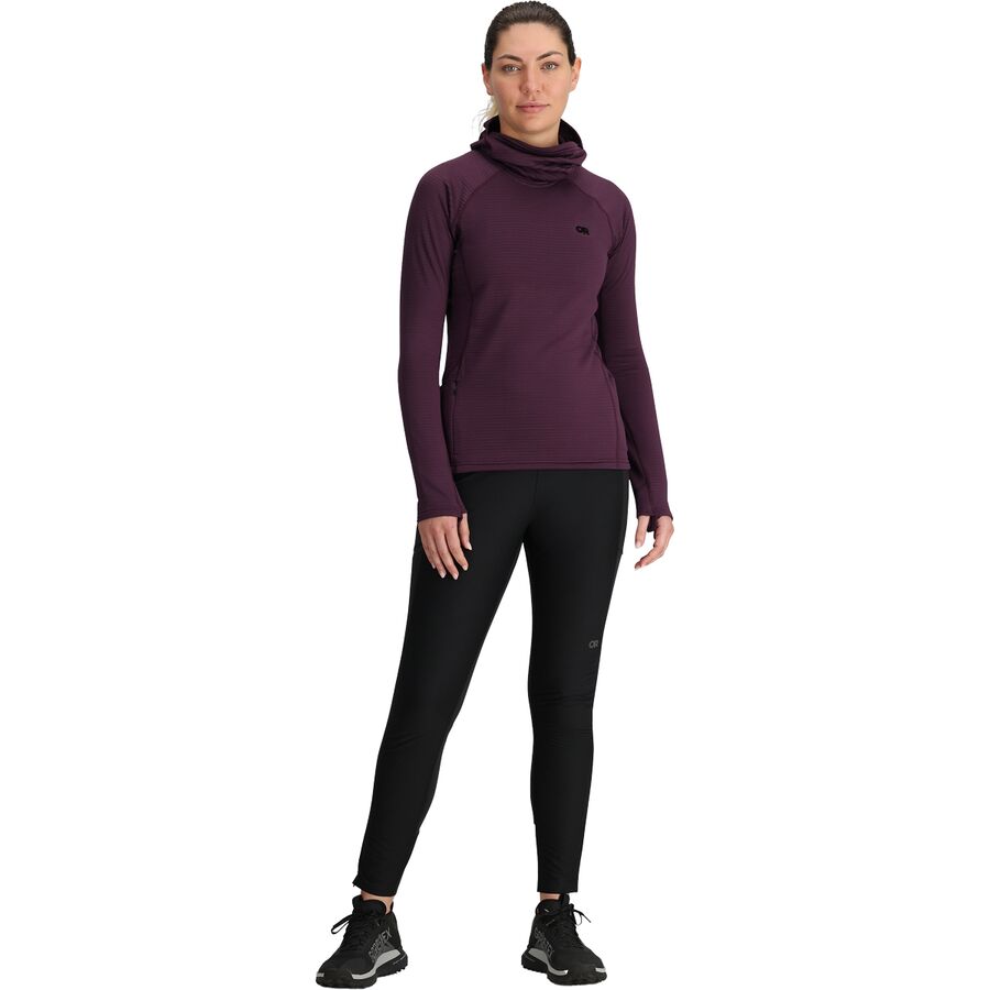 Outdoor Research Vigor Grid Fleece Pullover Hoodie - Women's Amethyst