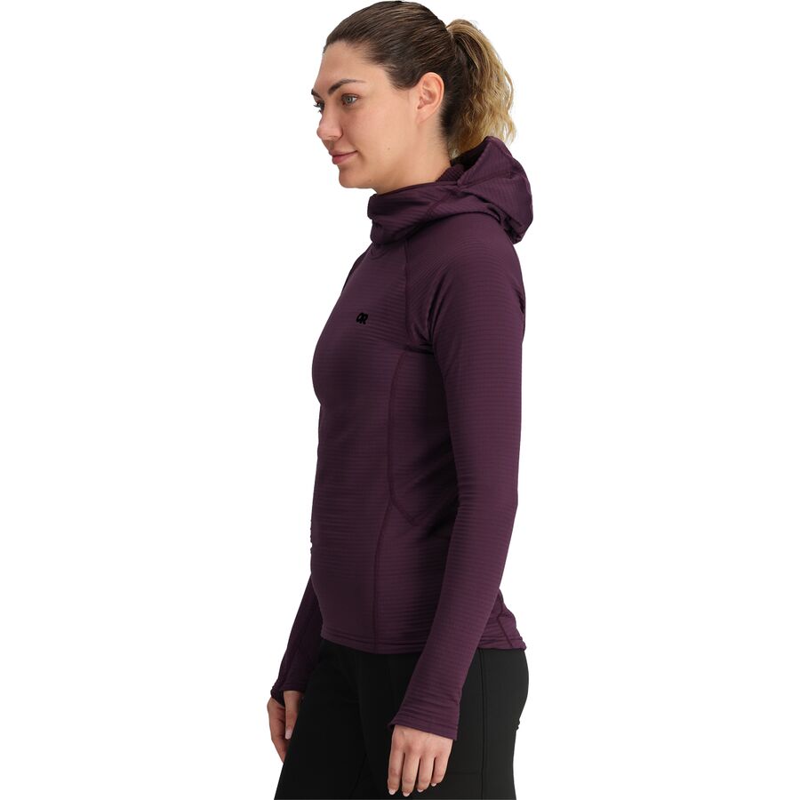 Outdoor Research Vigor Grid Fleece Pullover Hoodie - Women's Amethyst