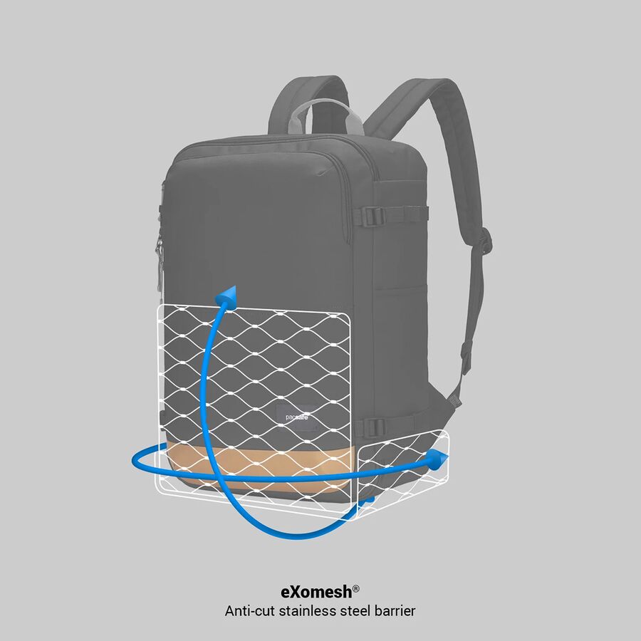 Pacsafe Go Carry-On Backpack 34L Jet Black