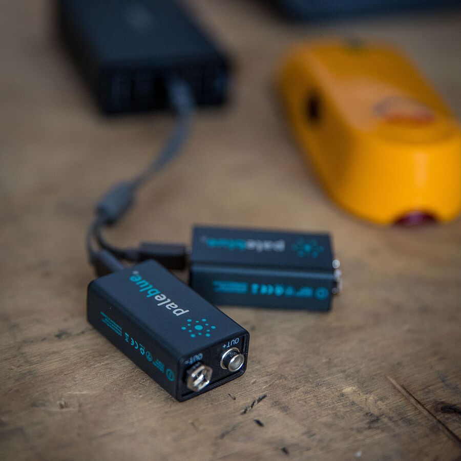 Pale Blue Earth Lithium Ion Rechargeable 9V Batteries One Color