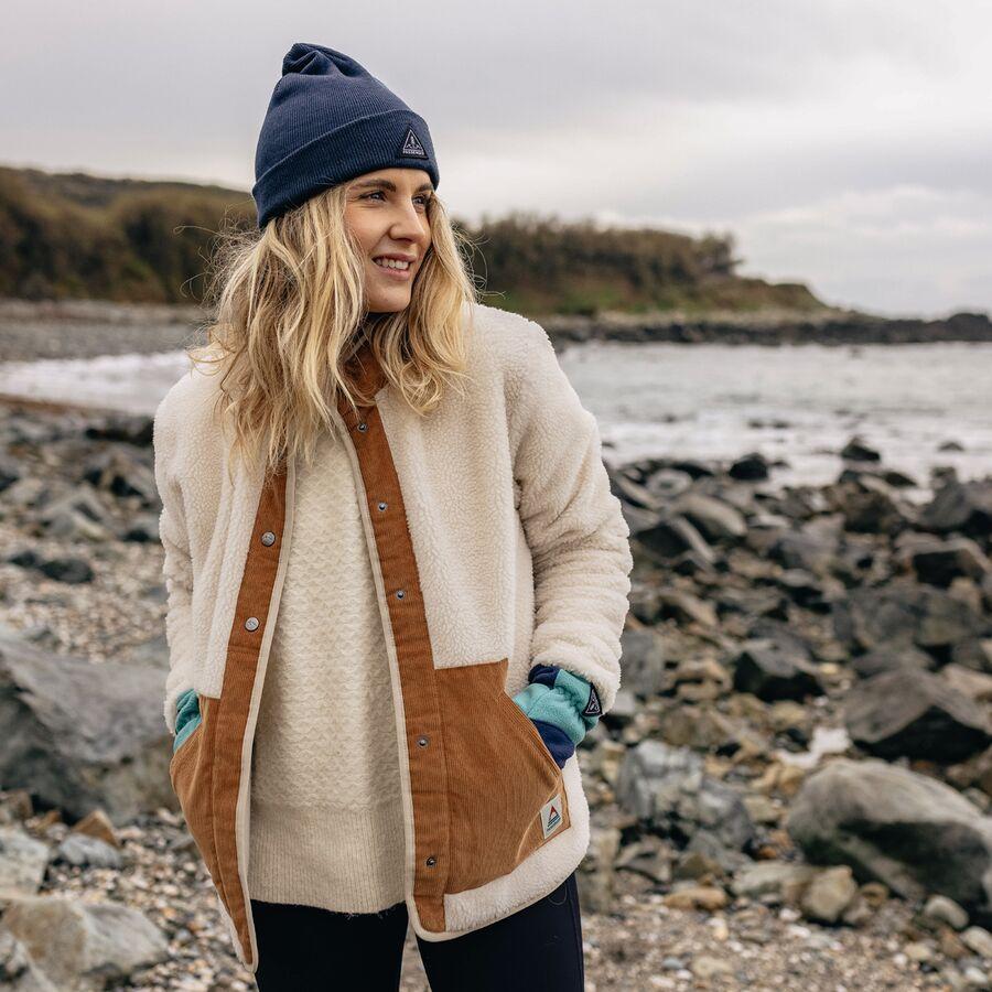 Passenger Clover Recycled Deep-Pile Sherpa Fleece Jacket - Women's Warm Ivory