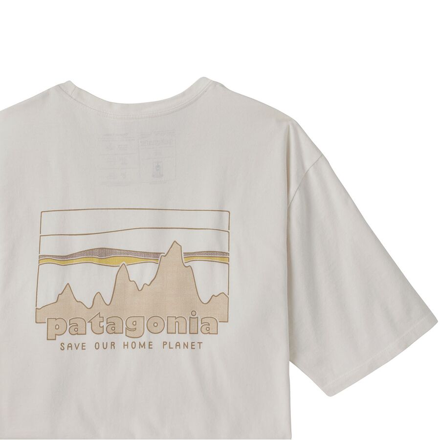 Patagonia 73 Skyline Regenerative Organic Pilot Cotton T-Shirt - Men's Birch White