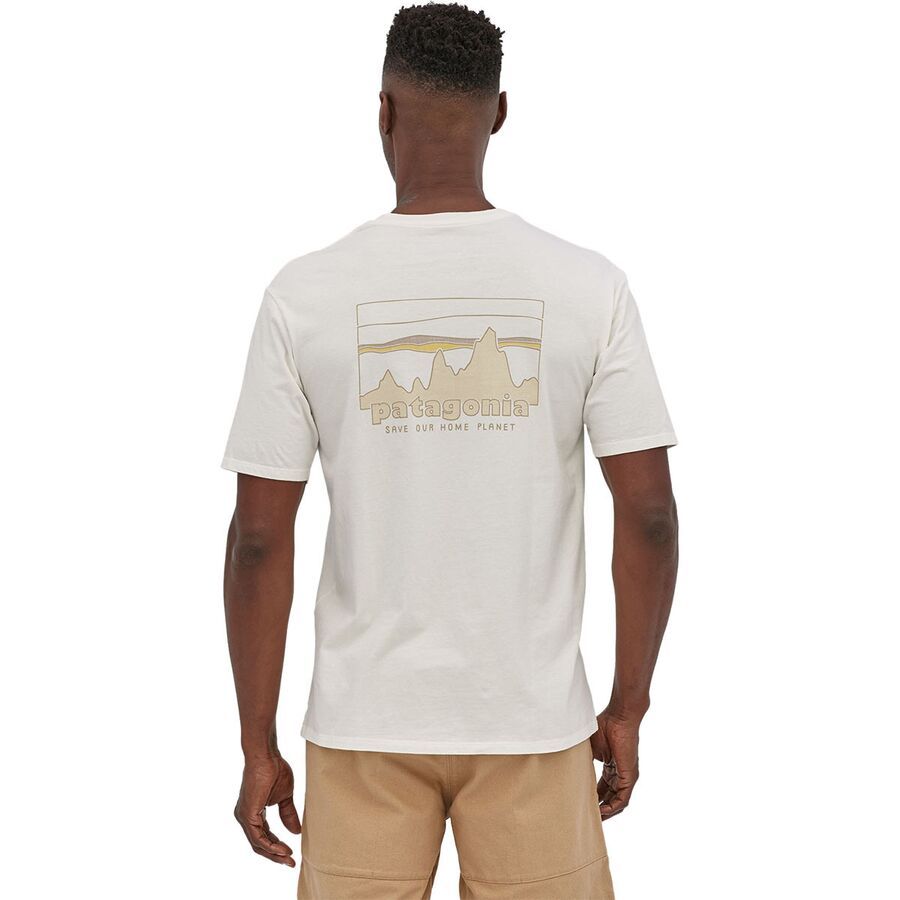 Patagonia 73 Skyline Regenerative Organic Pilot Cotton T-Shirt - Men's Birch White