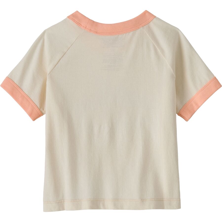 Patagonia Baby Ringer T-Shirt - Infants' Fitz Roy Superbloom: Undyed Natural