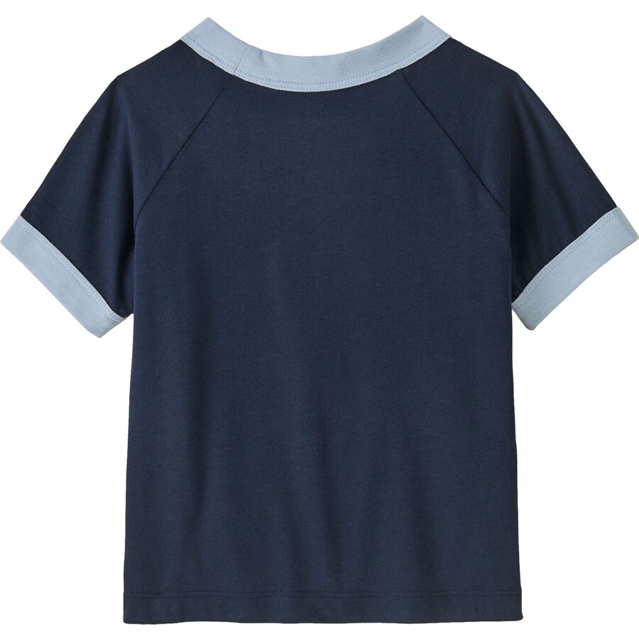Patagonia Baby Ringer T-Shirt - Toddlers' Range Rambler: New Navy