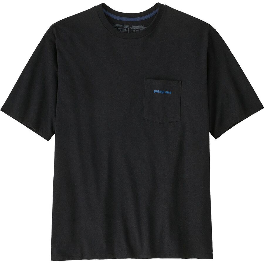 Patagonia Boardshort Logo Pocket Responsibili-Tee - Men's Ink Black