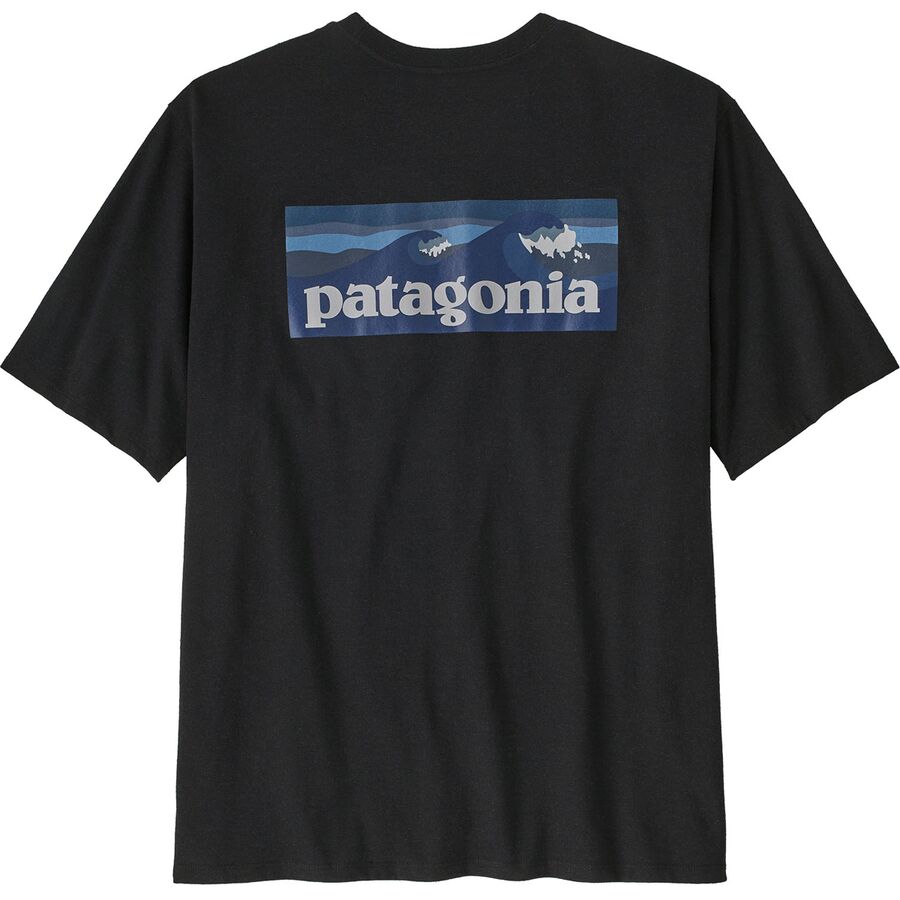 Patagonia Boardshort Logo Pocket Responsibili-Tee - Men's Ink Black