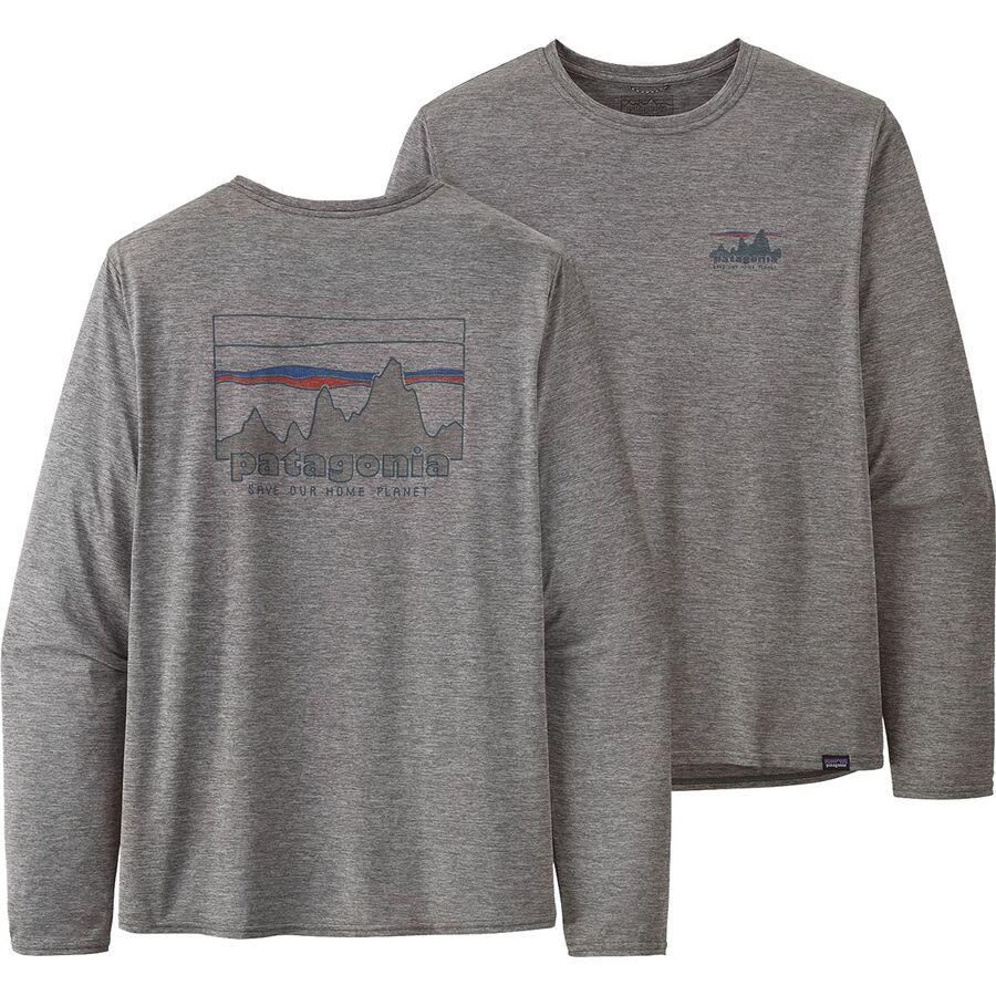 Patagonia Capilene Cool Daily Graphic Long-Sleeve Shirt - Men's Strataspire: Beeswax Tan X-Dye